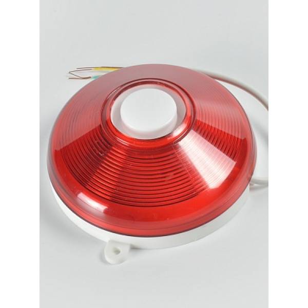 Комбинированный светозвуковой красно-белый оповещатель Гром-12КП
