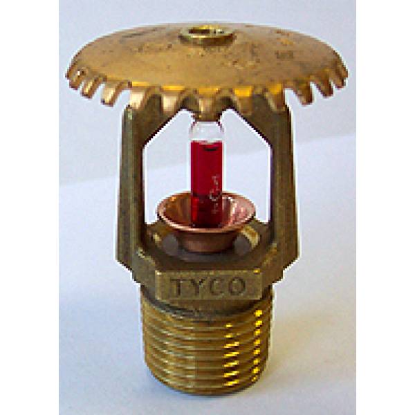 Спринклер пенно-водяной быстродействующий TYCO TY3131 (бронза, К=80, колба 3 мм) розеткой вверх