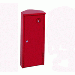 Шкаф для огнетушителя ШПО-106УЗК (угловой закрытый красный)