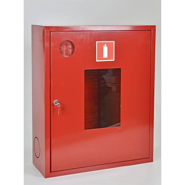 Шкаф для огнетушителя ШПО-113НОК (навесной открытый красный)