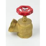 Клапан пожарный КПЛ угловой латунный 125° (муфта-цапка) Апогей