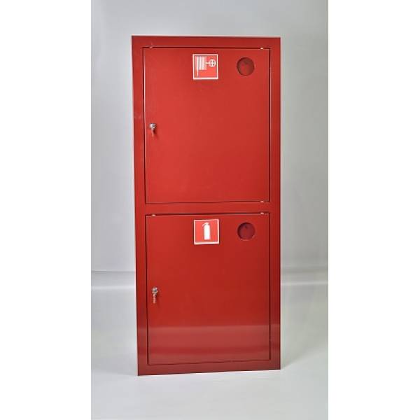 Шкаф пожарный ШПК-320ВЗК (встраиваемый закрытый красный) 