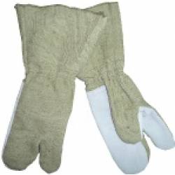Перчатки (рукавицы) трехпалые специальные с крагами и без утеплителя