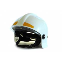 Шлем пожарного ШПМ-С (белый) с пелериной 