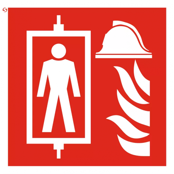 Знак F48 "Лифт для пожарных"